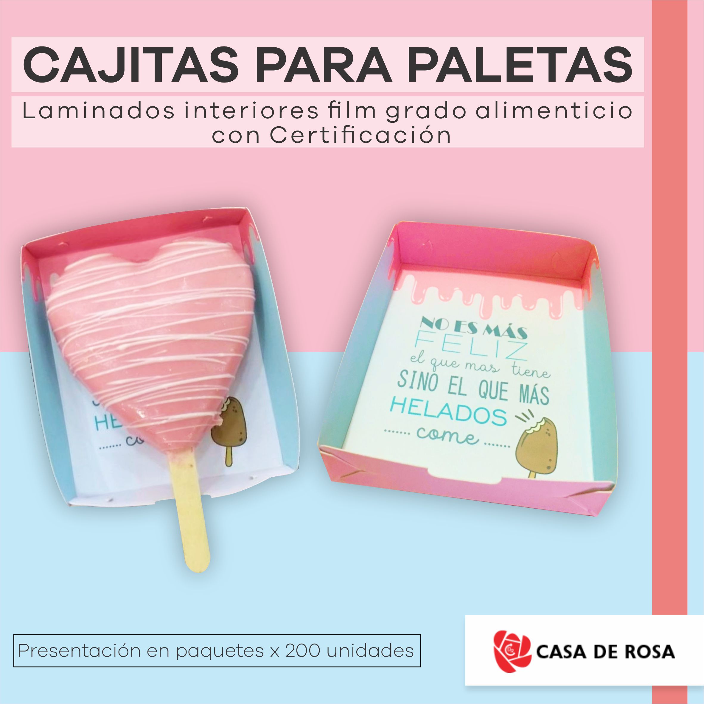 Cajitas para paletas